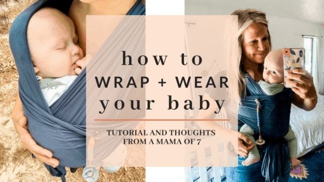 How to wear a cheap baby wrap