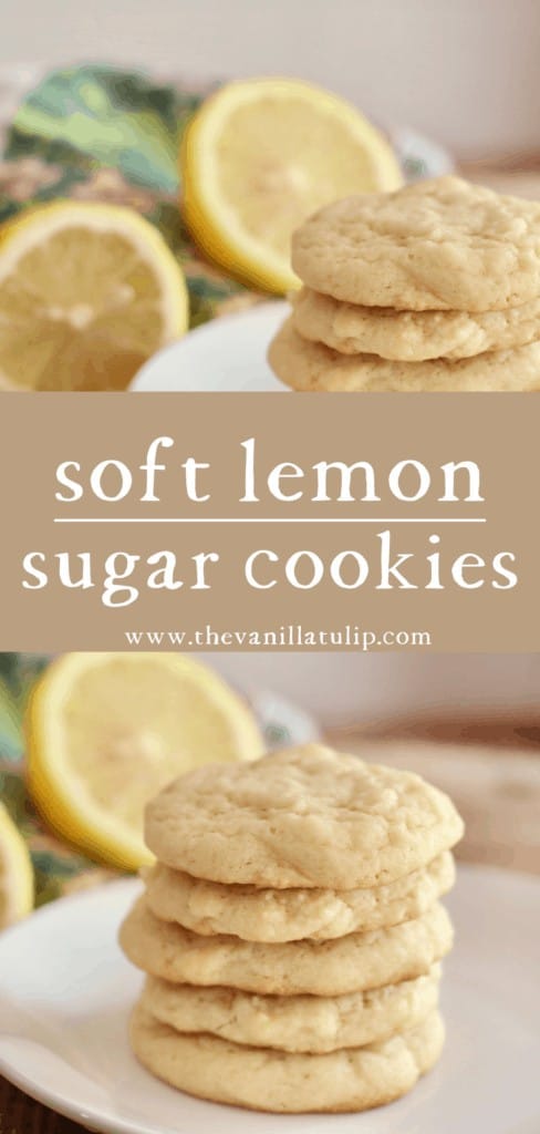 Soft and Chewy Lemon Sugar Cookies - The Vanilla Tulip