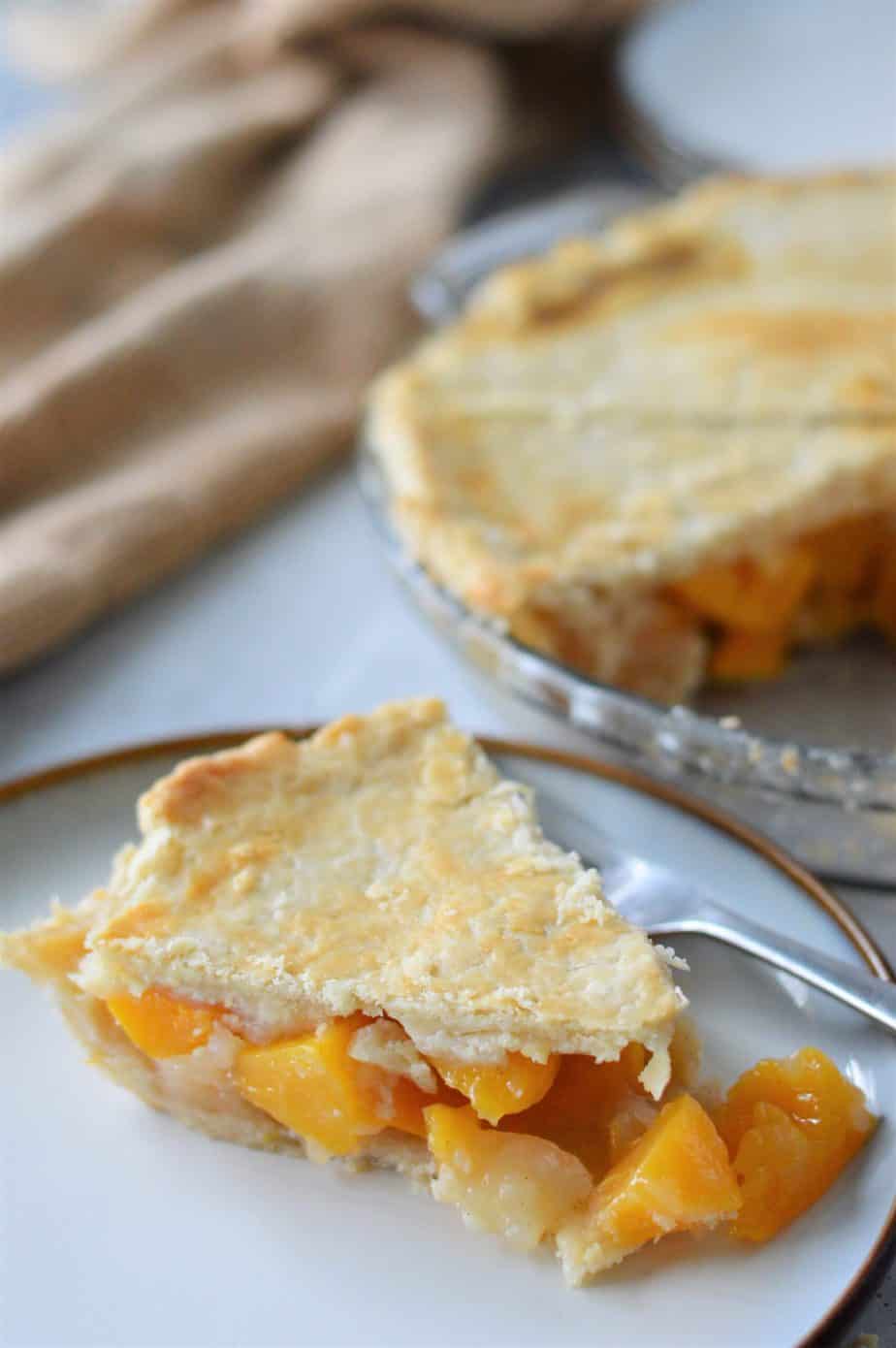 Canned Peach Pie Recipe The Vanilla Tulip