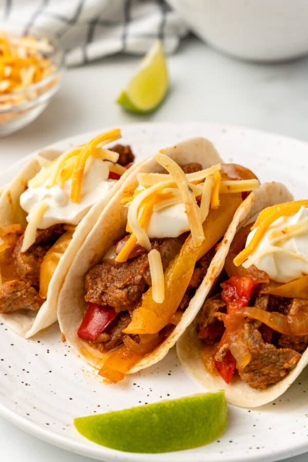 Crockpot Beef Fajitas The Vanilla Tulip